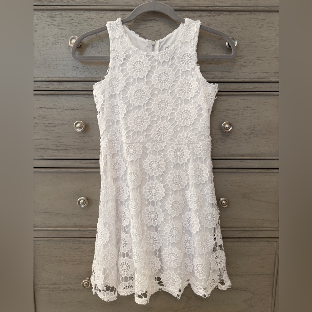 Blush by Us Angels White Lace Dress - Size 10